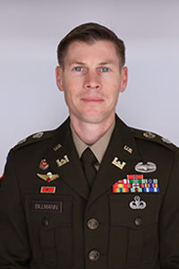 Patrick Billmann in military uniform