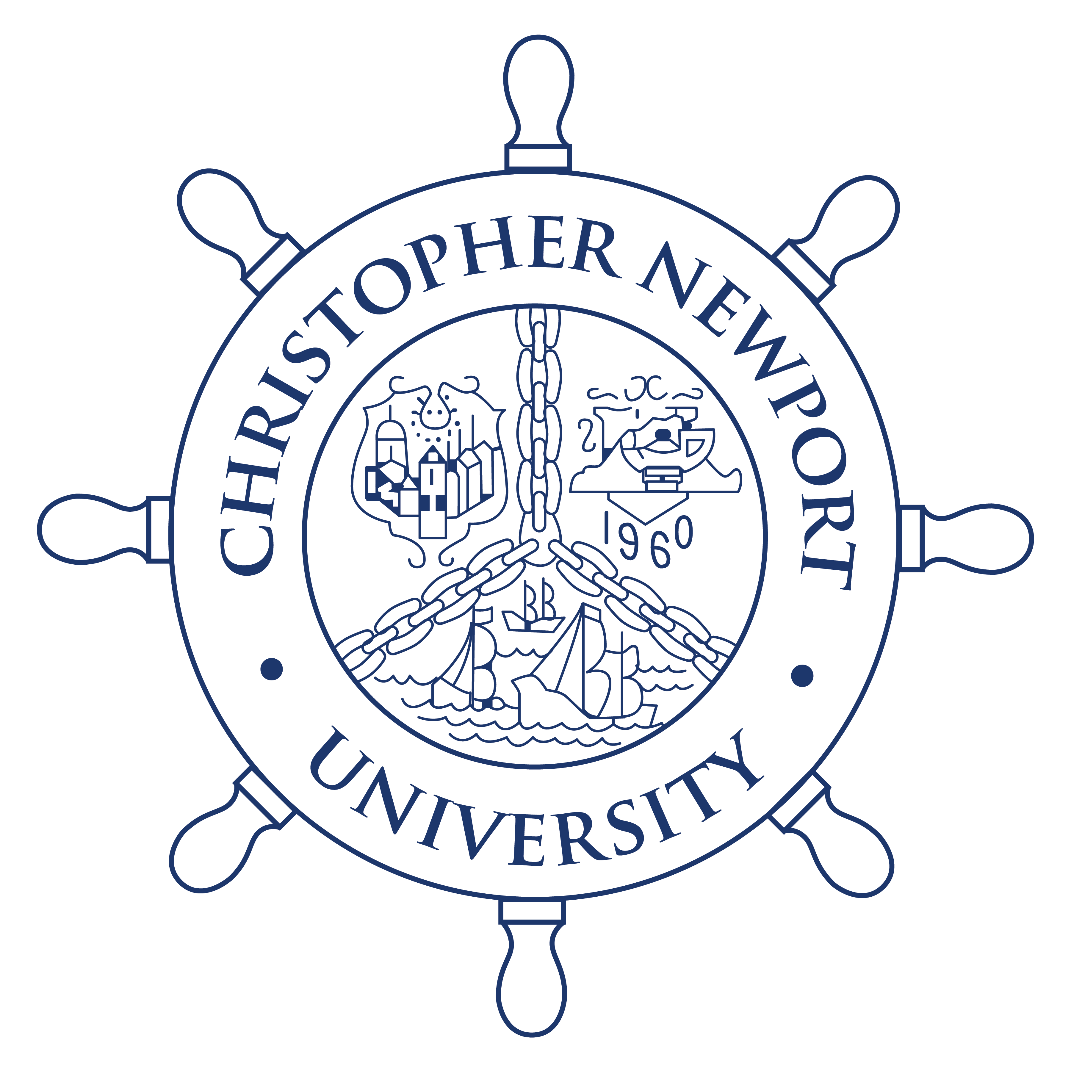 The seal of Christopher Newport University