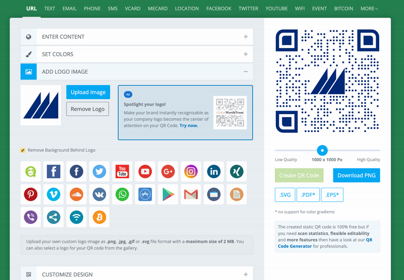 A screenshot of QRCodeMonkey.com qr code better in how to enter colors.