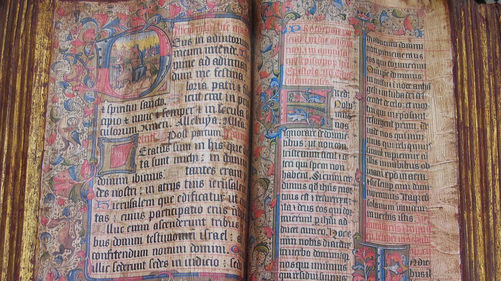 Illuminated medieval book